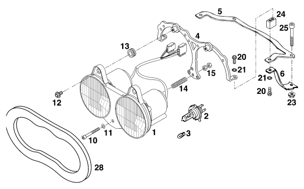Sprängskiss: Lighting System – KTM 125 STING '98