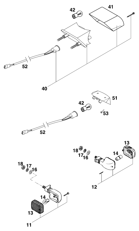 Sprängskiss: Lighting System – KTM 300 EGS 10KW '99