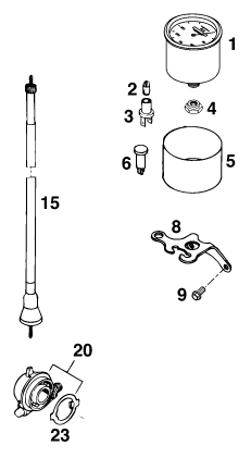 Sprängskiss: Instruments / Lock System – KTM 380 EXC
