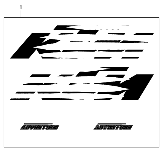 Sprängskiss: Decal – KTM 640 ADVENTURE-R D