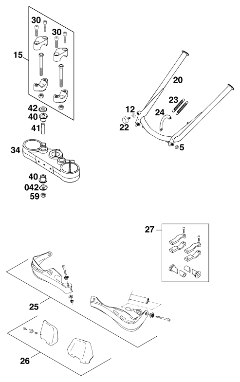 Sprängskiss: Accessories – KTM 540 SXC 20kW