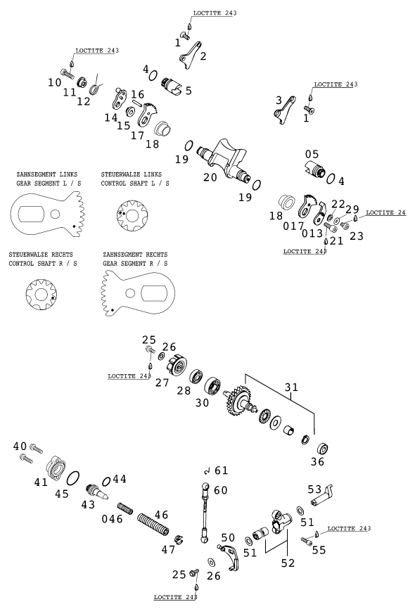 Sprängskiss: Exhaust Control – KTM 300 EXC SIX-DAYS 2001