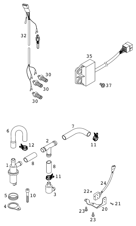 Sprängskiss: Electronic Power Control Epc – KTM 640 LC 4 '98